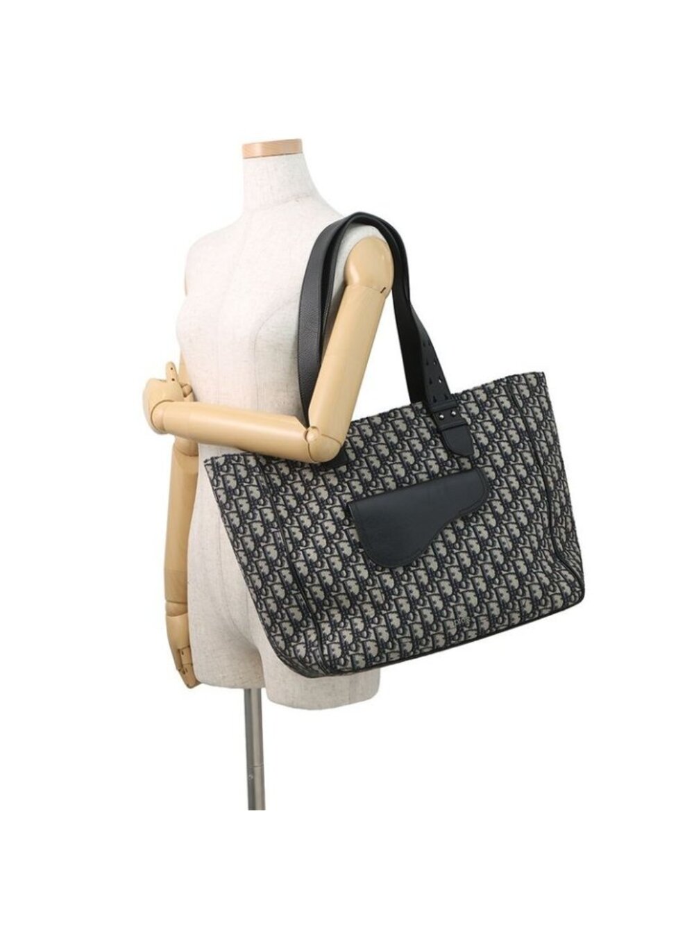 Dior Tote Oblique Saddle Canvas Leather Trotter - Picture 4 of 10